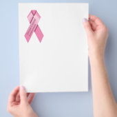 Folder over borstkankerbewustzijn flyer (Hand)