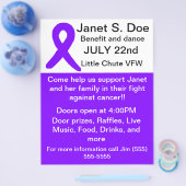 Folder over kankerbenefiet flyer (Enkel)