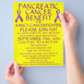 Folder voor alvleesklierkanker voordeel flyer (Hand)