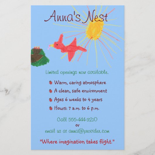 Folder voor kinderopvang flyer (Voorkant)