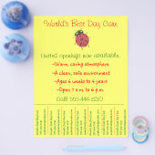 Folder voor kinderopvang / folder voor dagopvang m flyer (Enkel)