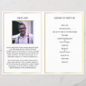 Folding begrafenispamflet, joodse ster van David Flyer (Achterkant)