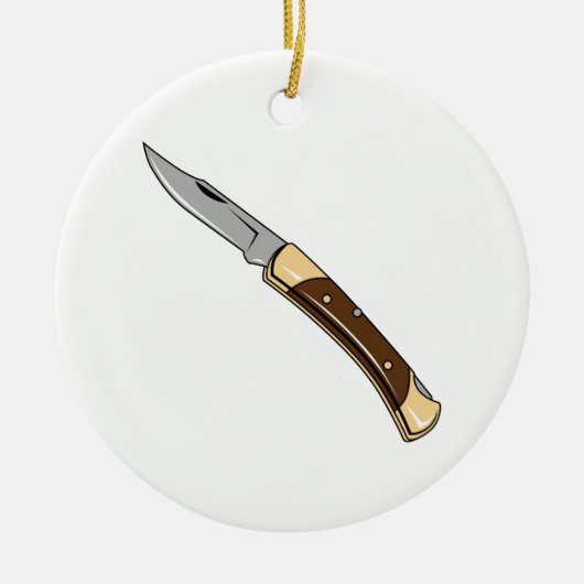 Folding Knife Keramisch Ornament (Voorkant)