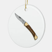 Folding Knife Keramisch Ornament (Links)