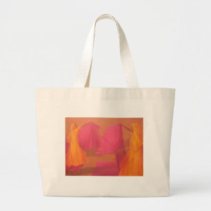 Folding Saris 2010 Grote Tote Bag