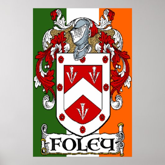 Foley Coat of Arms Print (Voorkant)