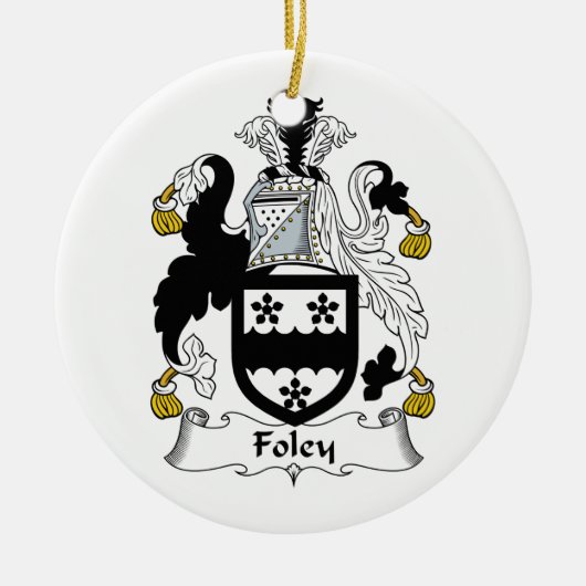 Foley Family Crest Keramisch Ornament (Voorkant)