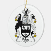 Foley Family Crest Keramisch Ornament (Links)