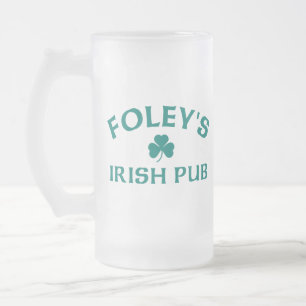Foley's Ierse Pub Matglas Bierpul