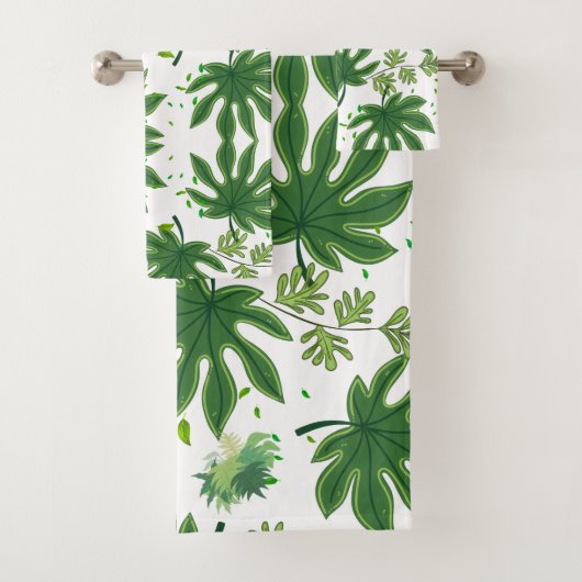 Folhas Verdes Bad Handdoek (Insitu)