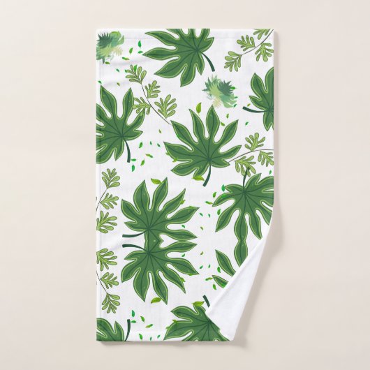 Folhas Verdes Bad Handdoek (Handdoek)
