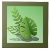 Folhas Verdes Tegeltje (Voorkant)