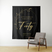 Foliage 40e anniversaire de fête fond Tapisserie (En situation)