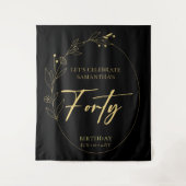 Foliage 40e anniversaire de fête fond Tapisserie (Devant)