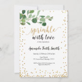 Foliage Baby Sprinkle Card Invitation botanique (Devant)