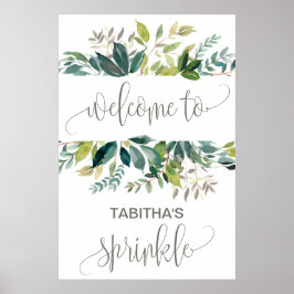 Foliage Baby Sprinkle Welkom Poster