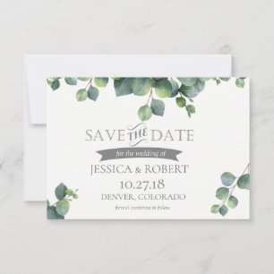 Foliage Bouquet bespaart de datum-Kaart Save The Date