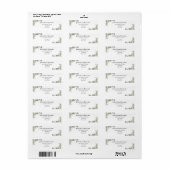 Foliage Bouquet Return Address Label (Full Sheet)