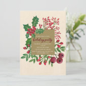 Foliage de Noël Invitation (Debout devant)