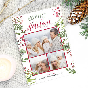 Foliage de vacances Carte de collage photo
