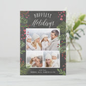 Foliage de vacances | Carte de collage photo (Debout devant)
