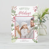 Foliage de vacances | CARTE PHOTO (Debout devant)