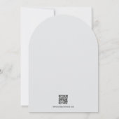 Foliage délicat | Invitation de mariage Deep Sage (Dos)