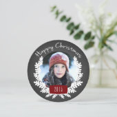 Foliage d'hiver Royaume-Uni Carte photo de vacance (Debout devant)