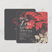 Foliage Drama Invitation Carré (Devant / Derrière)