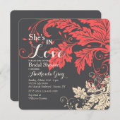 Foliage Drama Square uitnodiging (Voorkant / Achterkant)