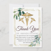 Foliage Elegant Doctor | Carte de remerciements in (Devant)