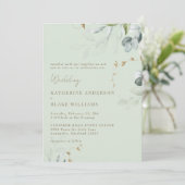 Foliage encombrant Faire-part de mariage d'éclaira (Debout devant)