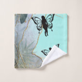 Foliage Fantasy feeën gepersonaliseerd Bad Handdoek (Wasdoekje)