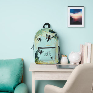 Foliage Fantasy feeën gepersonaliseerd Bedrukte Rugzak
