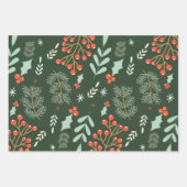 Foliage Feuille Berries Étoiles Motif (Devant 2)