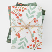 Foliage Feuille Berries Étoiles Motif (En situation)