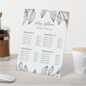 Foliage Geometrische Lijst Prijslijst Pedestal Sig Reclamebord Met Voetstuk (Insitu)