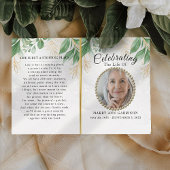 Foliage Green Photo Programme de célébration de la