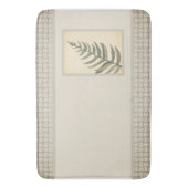 Foliage Greenery Leaf Neutral Beige Badmat (Voorkant Verticaal)