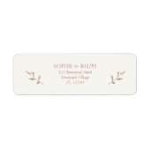 Foliage & Ivoor Retouradreslabel Etiket (Voorkant)