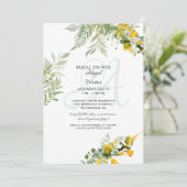 Foliage Jaune Invitation Fête des mariées Fleur sa (Debout devant)