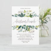 Foliage KerstBrunch Kaart (Staand voorkant)