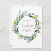 Foliage KerstBrunch Kaart (Achterkant)