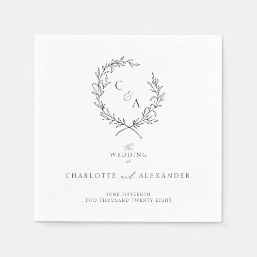 Foliage Krans, Fine Art Servet (Voorkant)