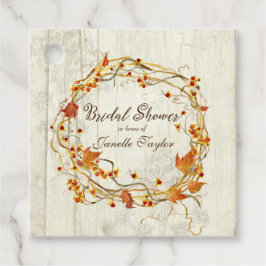 Foliage krans rood bitterzoete Herfst Vrijgezellen Bedankjes Labels