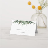 Foliage Leaf Weddenschap Place Card (Voorkant)