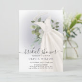 Foliage Mariage robe nuptiale douche Invitation (Debout devant)