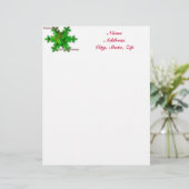 Foliage Merry kerstbriefterhead Persoonlijk Briefhoofd (Staand voorkant)