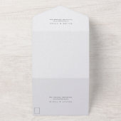 Foliage Orange Mariage noir tout en une invitation (Dehors)