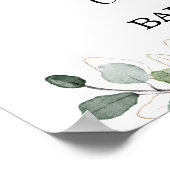 Foliage Safari Animaux Baby shower Affiche de bien (Coin)